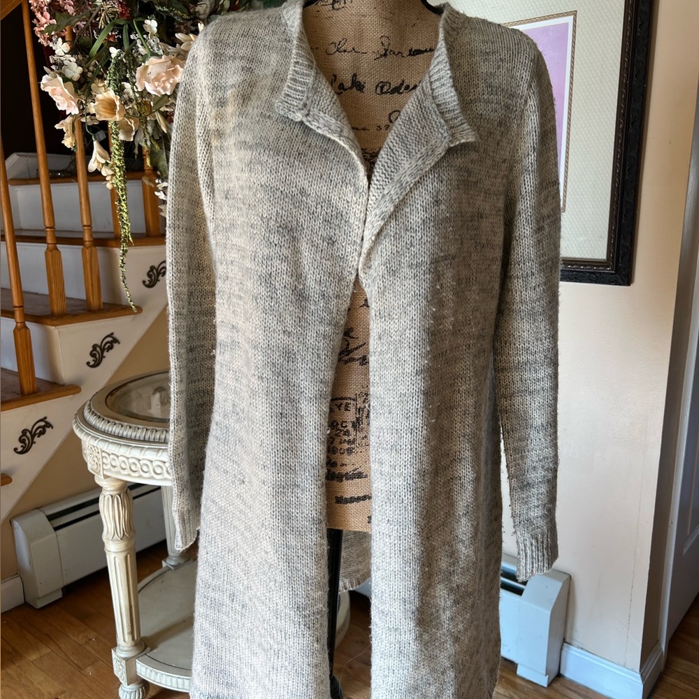 Anama long open cardigan size med